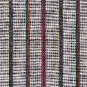 Corcha Hand Woven Stripe Mono Multi 78840 by Schumacher Fabric