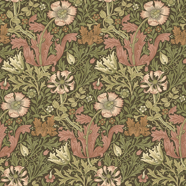 7886 Compton Velvet 3 Rhubarb by Wmah Fabric Wmah Fabric 7886 Compton Velvet 3 RhubarbFabric William Morris At Home Flora & Foliage 100%Pol Turkey </p><p>Repeat: H: 13.5, V: 4.75 57 in - Fabric Carolina -