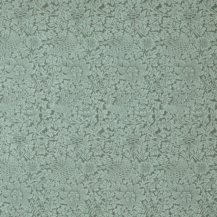7890 Bird And Anemone Woven 1 Glacier by Wmah Fabric Wmah Fabric 7890 Bird And Anemone Woven 1 GlacierFabric William Morris At Home The Forager 42%Pol 42%Svi 16%Cot India </p><p>Repeat: H: 6.875, V: 9 54 in - Fabric Carolina -