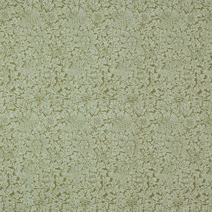 7890 Bird And Anemone Woven 4 Moss by Wmah Fabric