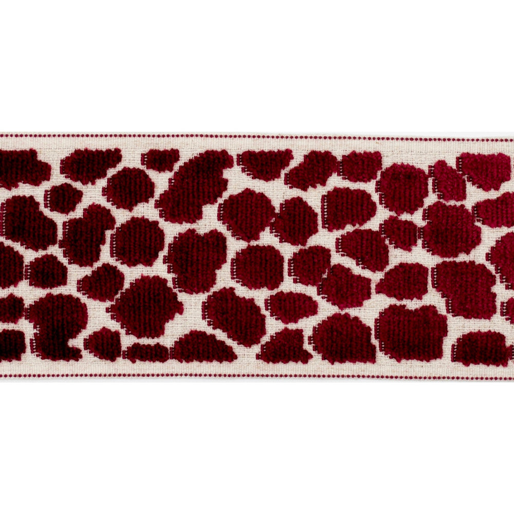 Alpas Crimson by Europatex Designer Fabric Alpas 100% Polyester 3.50 inches - Swanky Fabrics -
