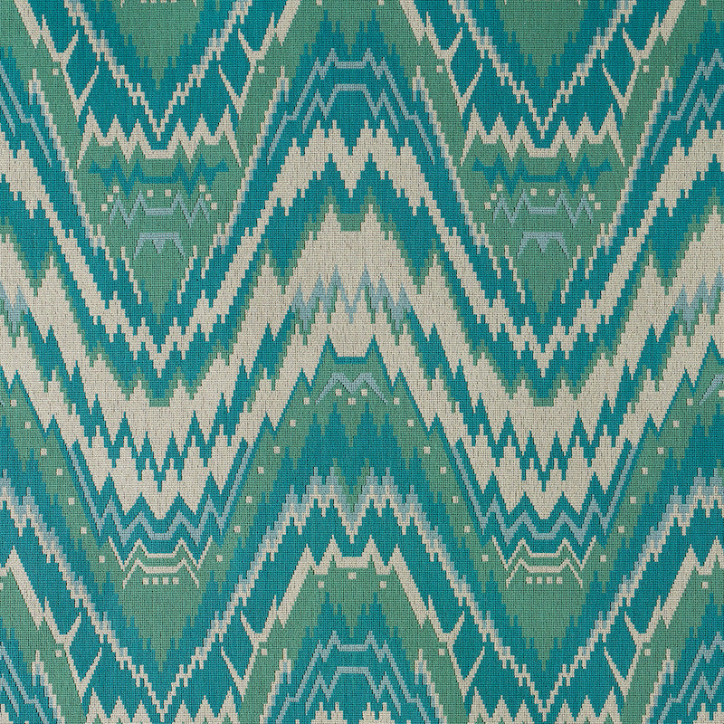 Tauride Epingle Peacock 79042 by Schumacher Fabric RIVE GAUCHE COTTON 91% POLYESTER 9% BELGIUM </p><p>Repeat: Horizontal: 13 3/4" (35CM) and Vertical: 21" (53CM) 54 - Fabric Carolina -