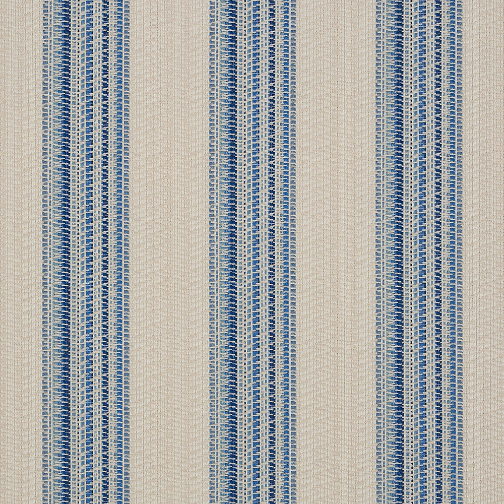 Bendita Stripe Indoor/Outdoor Blue 79153 by Schumacher Fabric Schumacher Fabric Bendita Stripe Indoor/Outdoor Blue 79153Fabric ACRYLIC 100% FRANCE </p><p>Repeat: H: HORZ. 6 3/4" (17CM), V: 54" (137CM) - Fabric Carolina -