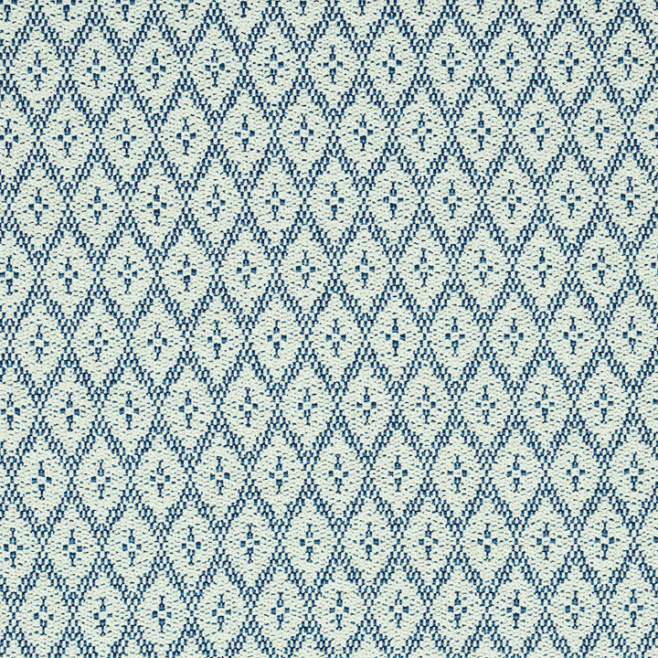 Olmsted Indoor/Outdoor Blue 79170 by Schumacher Fabric INDOOR/OUTDOOR PRINTS & WOVENS V POLYOLEFIN 100% BELGIUM </p><p>Repeat: Horizontal: 3/4" (2CM) and Vertical: 2" (5CM) 54 - Fabric Carolina -