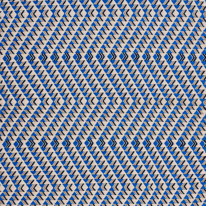 Amates Hand Woven Brocade Ocean 79222 by Schumacher Designer Fabric A RUM FELLOW BROCADES COTTON 100% GUATEMALA </p><p>Repeat: Horizontal: 1" (3CM) and Vertical: 7 1/2" (19CM) 19 - Swanky Fabrics -