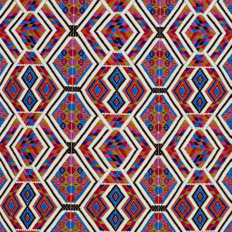 Chahal Hand Woven Brocade Carnival 79230 by Schumacher Fabric A RUM FELLOW BROCADES COTTON 100% GUATEMALA </p><p>Repeat: Horizontal: 7" (18CM) and Vertical: 8 1/4" (21CM) 19 - Fabric Carolina -