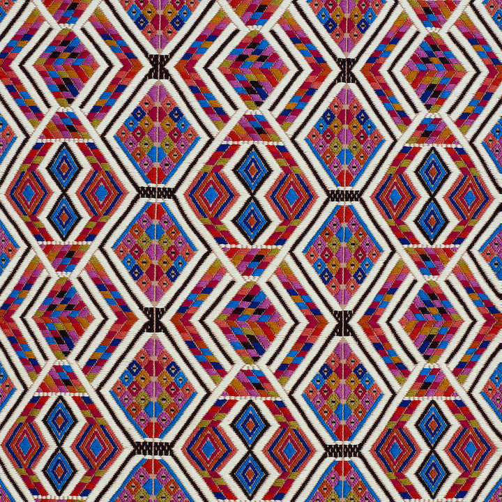 Chahal Hand Woven Brocade Carnival 79230 by Schumacher Fabric A RUM FELLOW BROCADES COTTON 100% GUATEMALA </p><p>Repeat: Horizontal: 7" (18CM) and Vertical: 8 1/4" (21CM) 19 - Fabric Carolina -