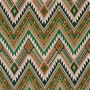 Coyolate Hand Woven Brocade Green 79243 by Schumacher Fabric