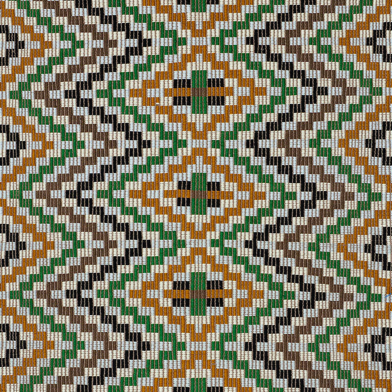 Izapa Hand Woven Brocade Jewel 79251 by Schumacher Fabric A RUM FELLOW BROCADES See Sample GUATEMALA LIGHT DURABILITY </p><p>Repeat: Horizontal: 19" (48CM) and Vertical: 4 3/4" (12CM) 19" (48CM) - Fabric Carolina -