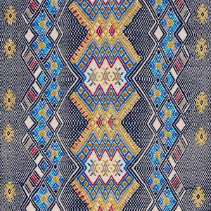 Kaya Hand Woven Brocade Blue 79260 by Schumacher Fabric