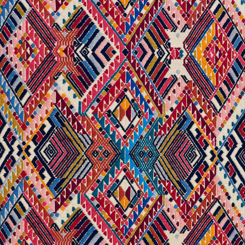 Nica Hand Woven Brocade Rosa 79280 by Schumacher Fabric A RUM FELLOW BROCADES See Sample GUATEMALA LIGHT DURABILITY </p><p>Repeat: Horizontal: 19" (48CM) and Vertical: 16" (41CM) 19" (48CM) - Fabric Carolina -
