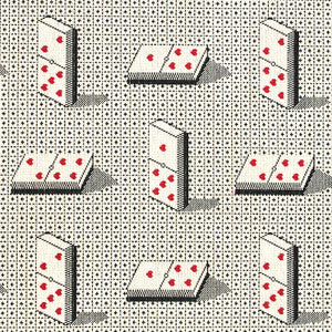 Domino Epingle Black 79320 by Schumacher Fabric