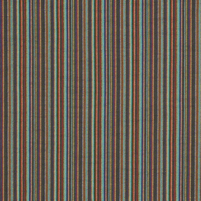 Schumacher Fabric Sinoir Stripe Multi 79351 - 5 Yards