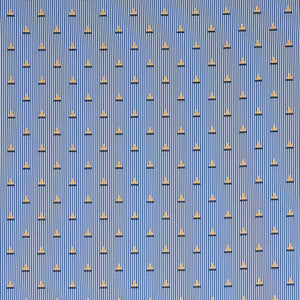 Ludus Stripe Blue 79361 by Schumacher Fabric