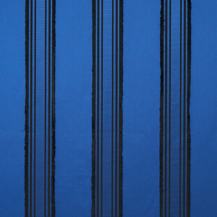 Senza Satin Stripe Cobalt 79450 by Schumacher Fabric MISTERIOSO COTTON 43% VISCOSE 33% ITALY </p><p>Repeat: Horizontal: 9 1/8" (23CM) and Vertical: 56.5 - Fabric Carolina -