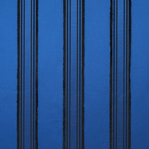 Senza Satin Stripe Cobalt 79450 by Schumacher Fabric