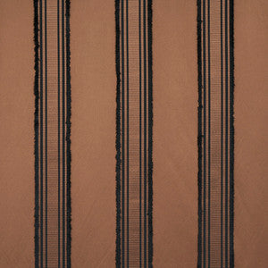Senza Satin Stripe Brown 79451 by Schumacher Fabric