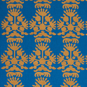 Cybele Embroidery Blue 79470 by Schumacher Fabric
