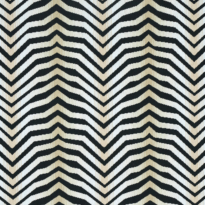 Arcure Epingle Zebra Black 79521 by Schumacher Fabric ESPALIER BY NEISHA CROSLAND COTTON 90% POLYESTER 10% BELGIUM </p><p>Repeat: Horizontal: 13 3/8" (34CM) and Vertical: 13 3/8" (34CM) 53.5 - Fabric Carolina -