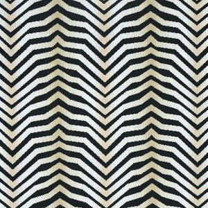 Arcure Epingle Zebra Black 79521 by Schumacher Fabric