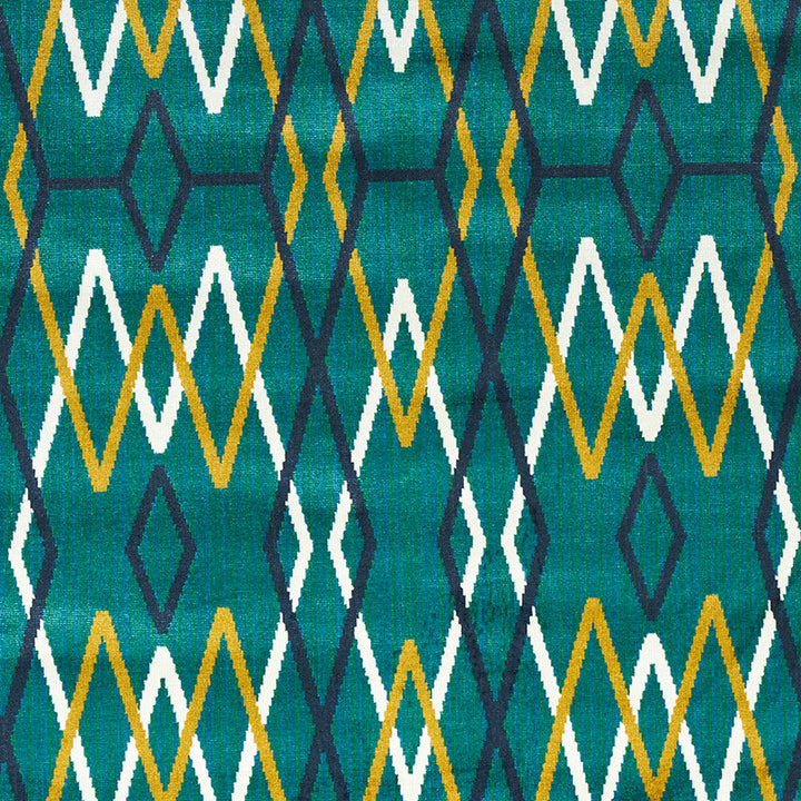 Kyoto Trellis Emerald 79531 by Schumacher Fabric ESPALIER BY NEISHA CROSLAND VISCOUS 80% COTTON 10% BELGIUM </p><p>Repeat: Horizontal: 20" (51CM) and Vertical: 13 3/8" (34CM) 53.5 - Fabric Carolina -