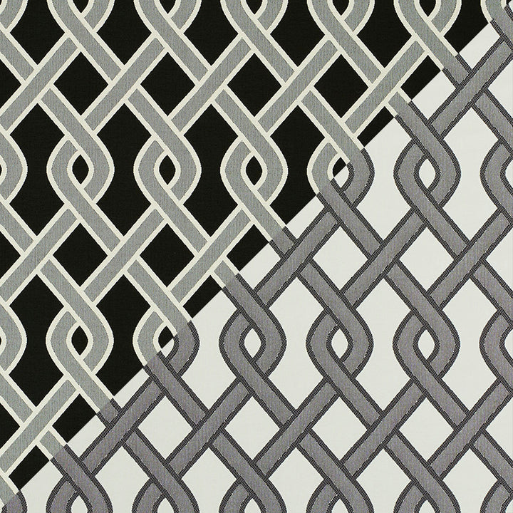 Cleo Trellis Indoor/Outdoor Black 79571 by Schumacher Fabric INDOOR/OUTDOOR PRINTS & WOVENS V POLYOLEFIN 100% UNITED STATES OF AMERICA MARTINDALE 30,000 </p><p>Repeat: Horizontal: 4 1/2" (11CM) and Vertical: 9" (23CM) 54 - Fabric Carolina -