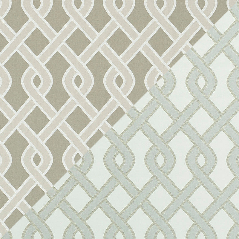Cleo Trellis Indoor/Outdoor Neutral 79572 by Schumacher Fabric INDOOR/OUTDOOR PRINTS & WOVENS V See Sample UNITED STATES OF AMERICA MEDIUM DURABILITY </p><p>Repeat: Horizontal: 4 1/2" (11CM) and Vertical: 9" (23CM) 54" (137CM) - Fabric Carolina -