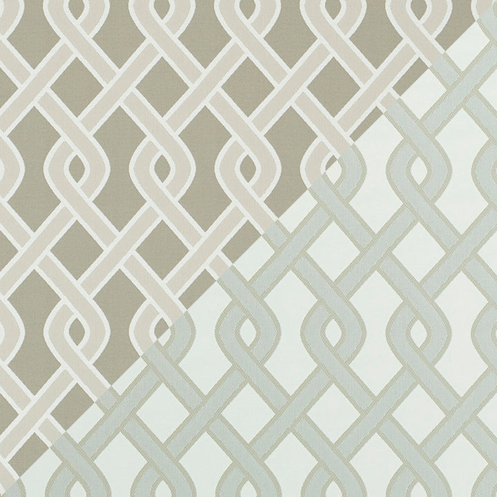 Cleo Trellis Indoor/Outdoor Neutral 79572 by Schumacher Fabric INDOOR/OUTDOOR PRINTS & WOVENS V POLYOLEFIN 100% UNITED STATES OF AMERICA MARTINDALE 30,000 </p><p>Repeat: Horizontal: 4 1/2" (11CM) and Vertical: 9" (23CM) 54 - Fabric Carolina -