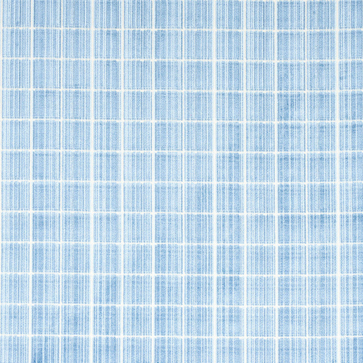 Corneille Velvet Sky 79630 by Schumacher Fabric Schumacher Fabric Corneille Velvet Sky 79630Fabric VISCOSE 92% BELGIUM </p><p>Repeat: H: HORZ. 6 7/8" (17CM) , V: VERT. 1 1/2" (4CM) 54.375 - Fabric Carolina -