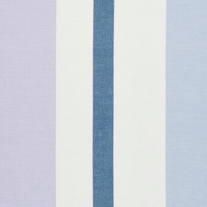 Lolland Linen Stripe Lilac & Blue 79661 by Schumacher Fabric