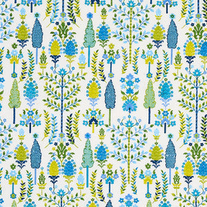 Desna Blue & Green 79821 by Schumacher Fabric