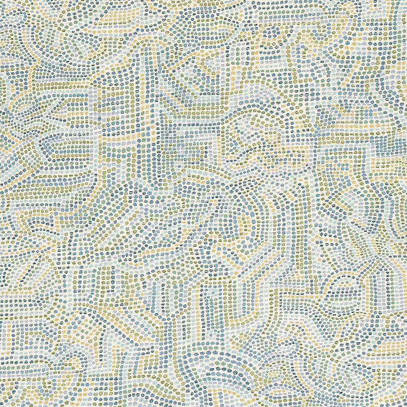 Galina Sky 79870 by Schumacher Designer Fabric BOHEMIA VISCOSE 88% POLYESTER 12% TURKEY MARTINDALE 18,000 </p><p>Repeat: Horizontal: 27" (69CM) and Vertical: 27" (69CM) 56 - Swanky Fabrics -