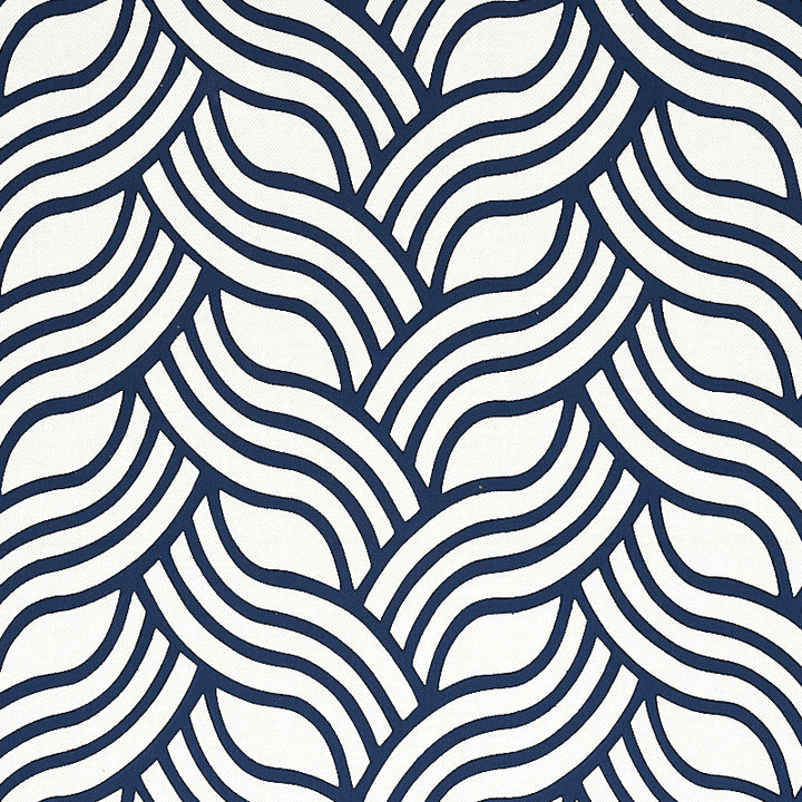 Sangomar Applique Navy 79951 by Schumacher Fabric NATURA LINEN 73% POLYESTER 17% INDIA </p><p>Repeat: Horizontal: 17 1/2" (44CM) and Vertical: 7 1/2" (19CM) 54 - Fabric Carolina -