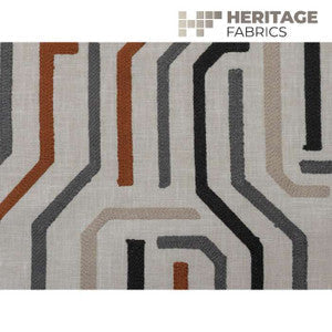 Maize Black Clay By Roth & Tompkins Fabric