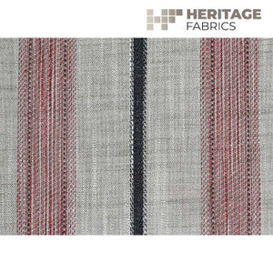 Trafalgar Stripe Fire By Roth & Tompkins Fabric