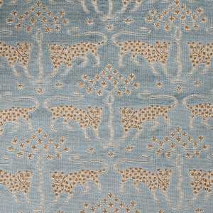 Woodland Leopard Velvet Mineral 80080 by Schumacher Fabric