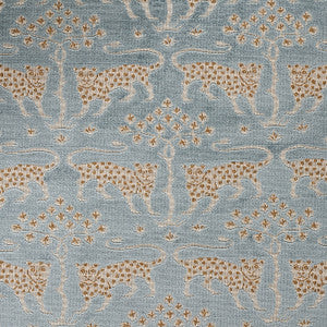 Woodland Leopard Velvet Mineral 80080 by Schumacher Fabric