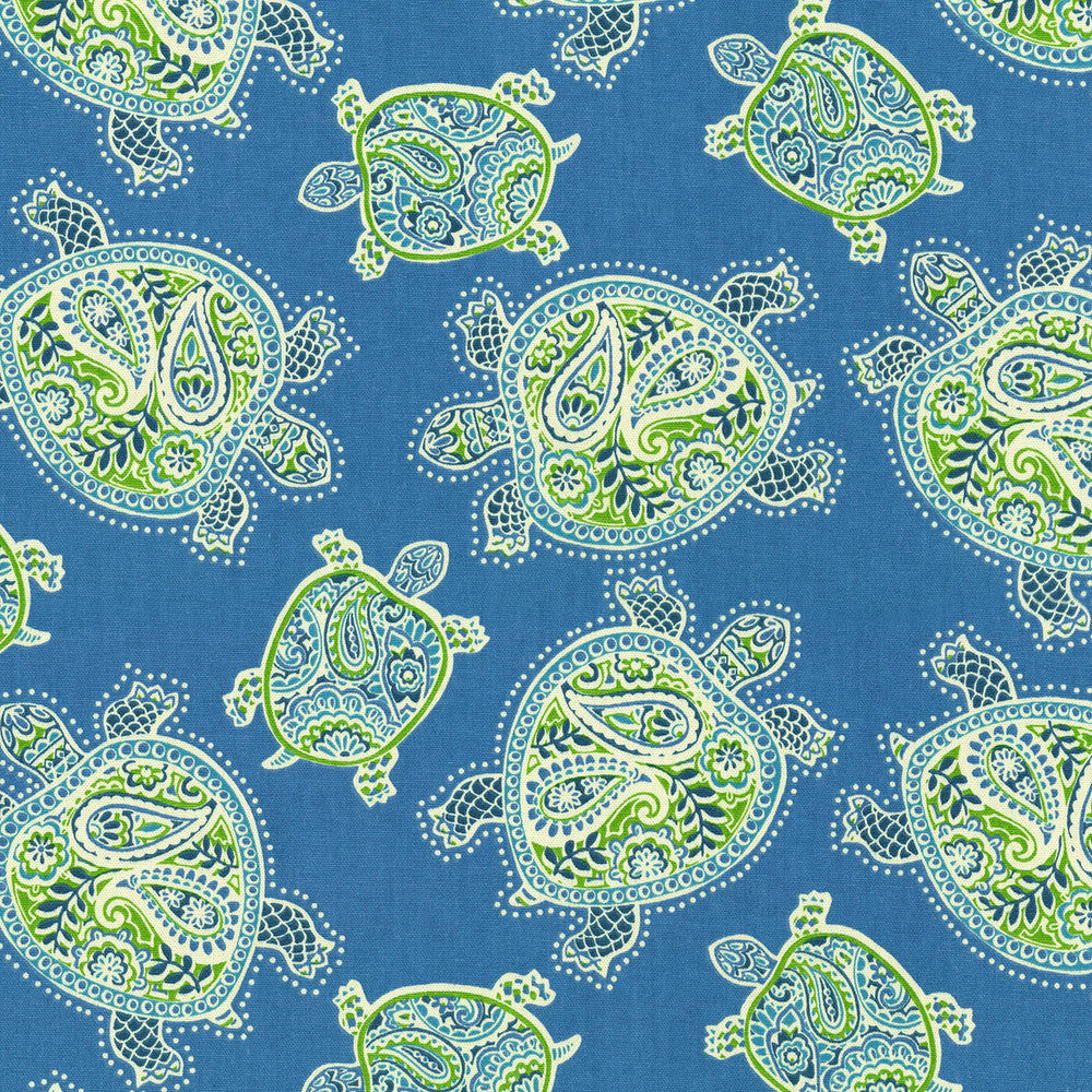 Tranquil Turtles Peninsula 801121 by Tommy Bahama Home Fabric Tommy Bahama Home 100%Cotton U.S.A. Horizontal: 13.5 and Vertical: 13.5 54" - Fabric Carolina -