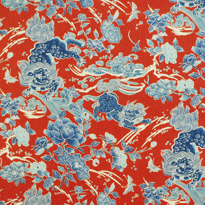 Shishi Poppy by Brunschwig & Fils Fabric Brunschwig & Fils Fabric Shishi PoppyFabric LE JARDIN CHINOIS COTTON - 100% Thailand </p><p>Repeat: H: 52.993, V: 31.52 53.19 - Fabric Carolina -