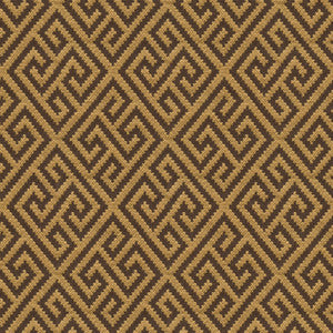 Tao Fretwork Walnut by Brunschwig & Fils Fabric