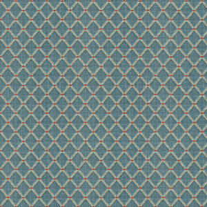 Amoy Trellis Slate Blue by Brunschwig & Fils Fabric