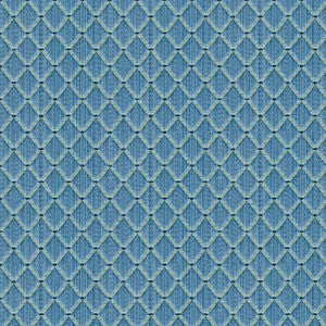 Amoy Trellis French Blue by Brunschwig & Fils Fabric