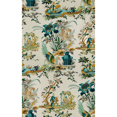 Le Lac Aqua/Green by Brunschwig & Fils Fabric Brunschwig & Fils Fabric Le Lac Aqua/GreenFabric LE JARDIN CHINOIS LINEN - 100% United States </p><p>Repeat: H: 50, V: 78 50 - Fabric Carolina -