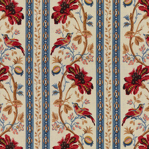 Le Lac Border Red/Blue by Brunschwig & Fils Fabric