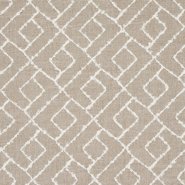 Durant Embroidery Natural 80130 by Schumacher Designer Fabric WORLD VIEW II LINEN 96% WOOL 2% ITALY MARTINDALE 20,000 </p><p>Repeat: Horizontal: 6" (15CM) and Vertical: 55 - Swanky Fabrics -