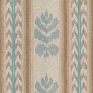 Chenonceaux Aqua/Pewter by Brunschwig & Fils Fabric