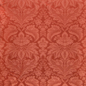 Damask Pierre Pepper Red by Brunschwig & Fils Fabric