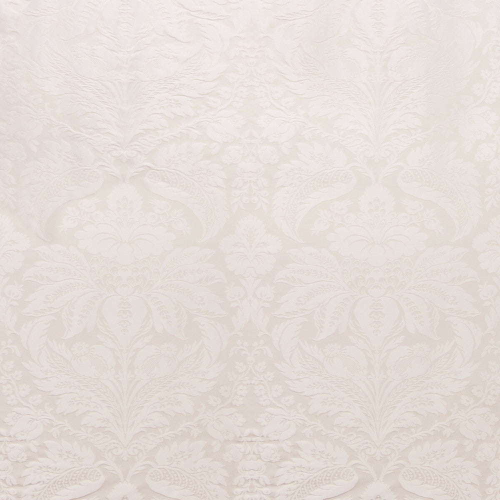 Damask Pierre Snow by Brunschwig & Fils Fabric Brunschwig & Fils Fabric Damask Pierre SnowFabric B&F SHOWROOM EXCLUSIVE 2019 COTTON - 70%;SILK - 30% France </p><p>Repeat: H: 25.5, V: 31 51 - Fabric Carolina -