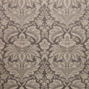 Damask Pierre Charcoal by Brunschwig & Fils Fabric