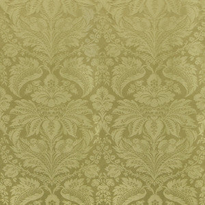 Damask Pierre Olive by Brunschwig & Fils Fabric